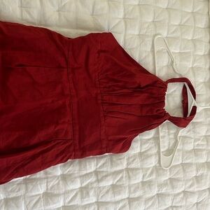 Banana republic linen midi dress, size 2, petite. Never worn, new with tags!